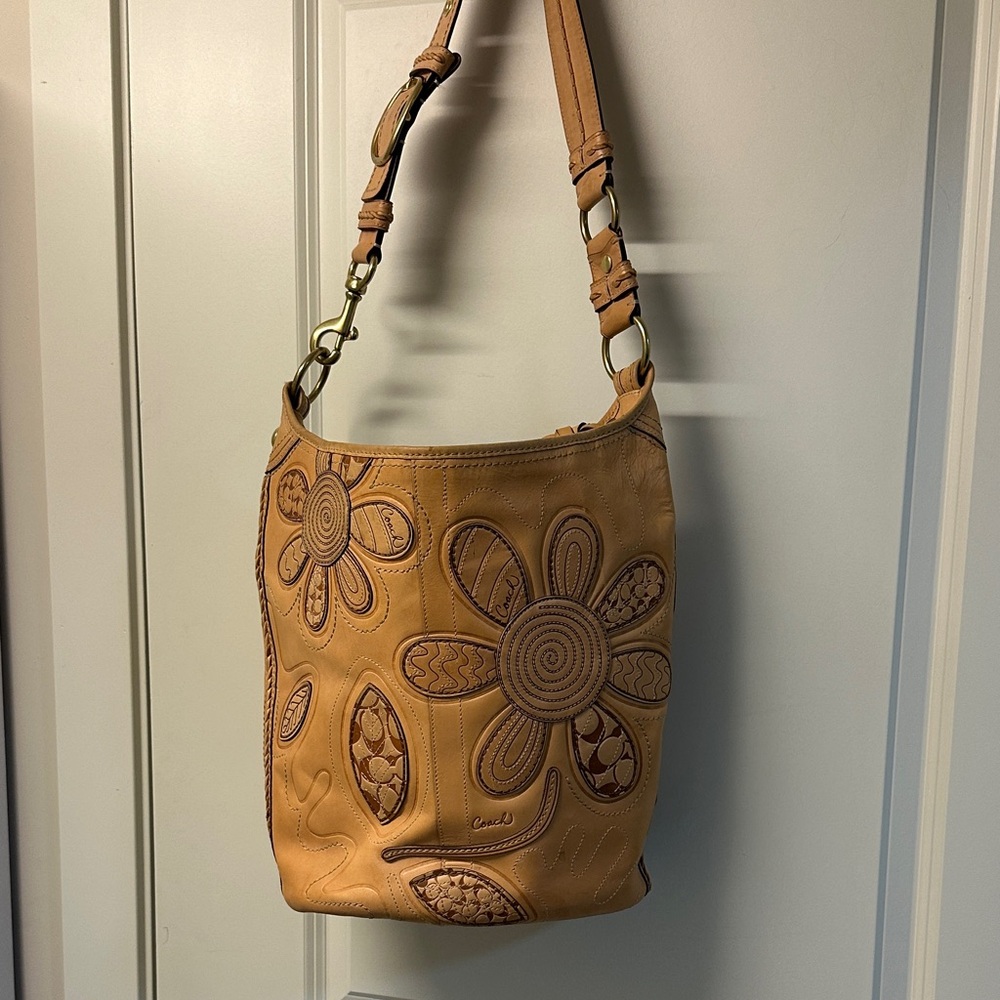 Coach Vachetta floral blacker bag